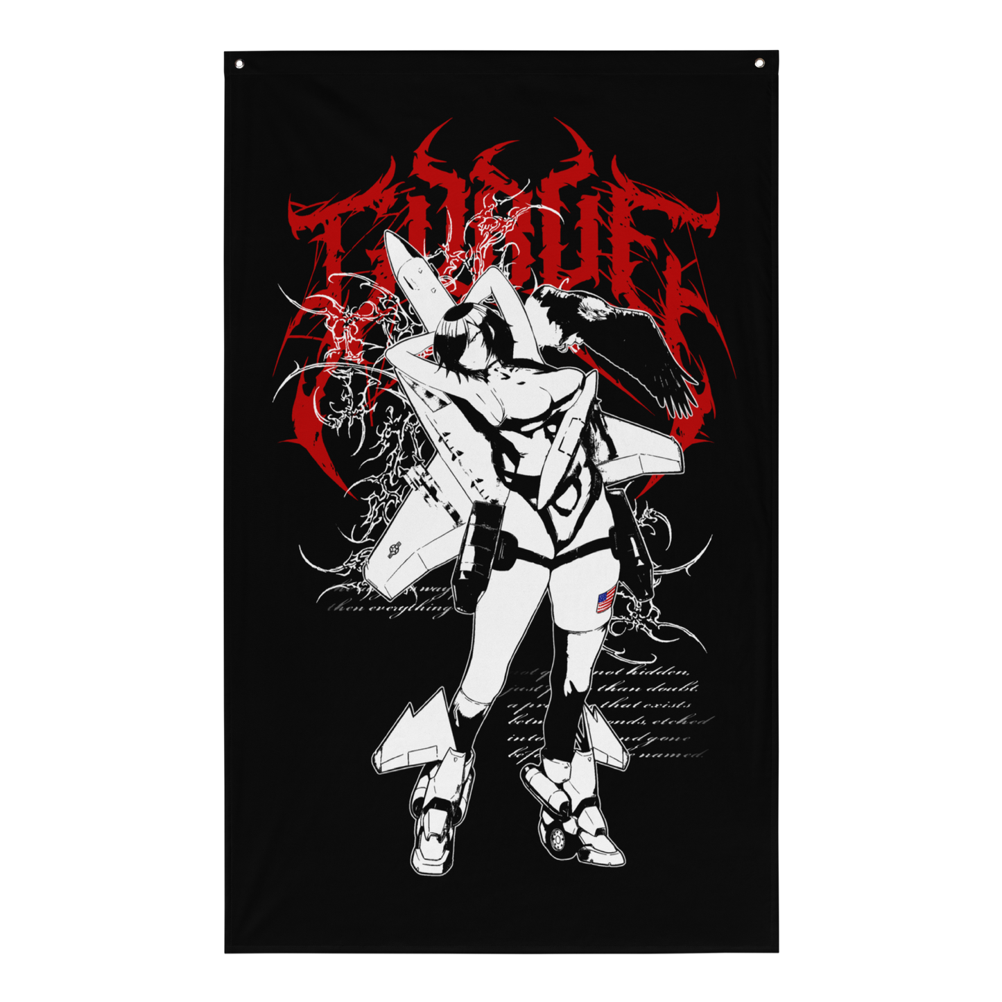 F-15E STRIKE EAGLE WAIFU FLAG