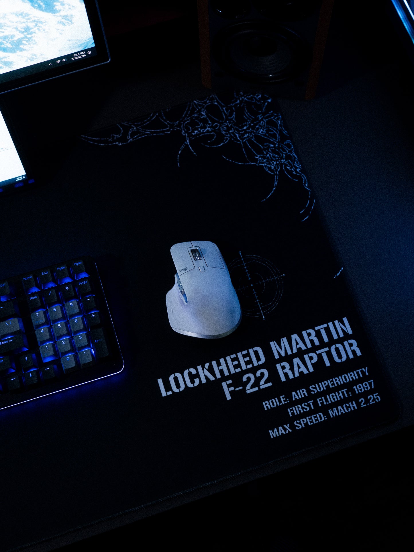 F-22 RAPTOR DESK MAT