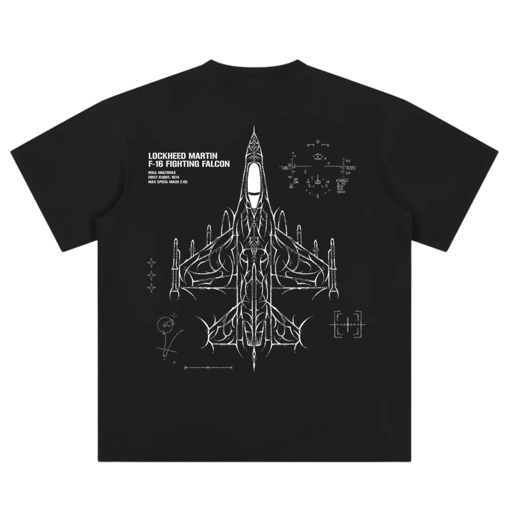 F-16 FIGHTING FALCON CYBERSIGILISM T-SHIRT