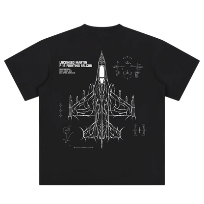 F-16 FIGHTING FALCON CYBERSIGILISM T-SHIRT
