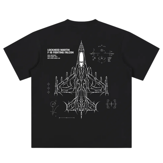 F-16 FIGHTING FALCON CYBERSIGILISM T-SHIRT
