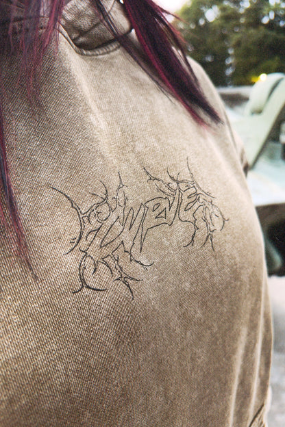 A-10 THUNDERBOLT II "WARTHOG" WASHED HOODIE - DESERT BROWN