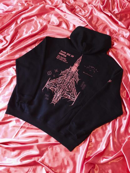 LIMITED VD 2026  - SAAB JAS 39 GRIPEN PINK HOODIE