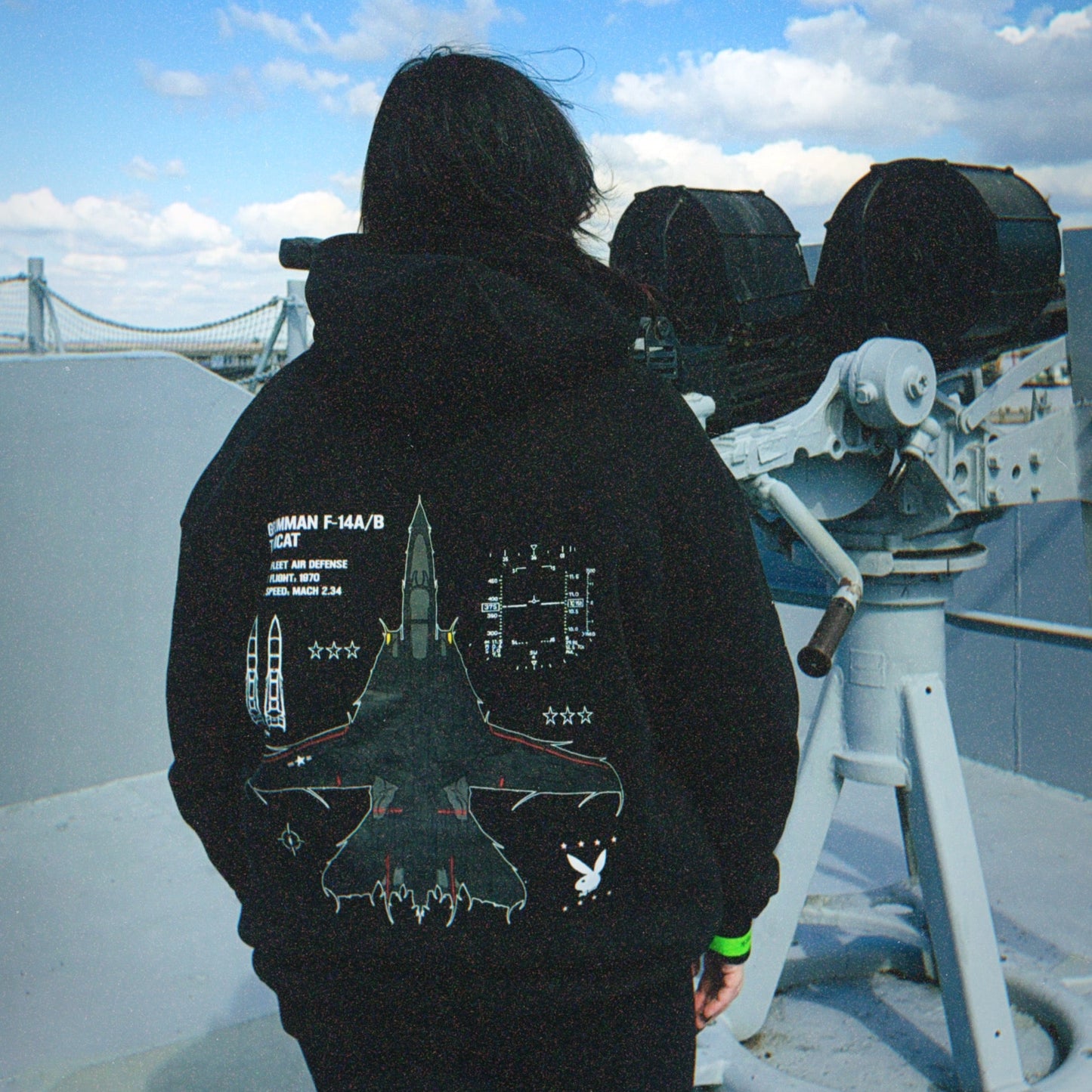 LIMITED - F-14 TOMCAT CHROMA HOODIE - ONYX
