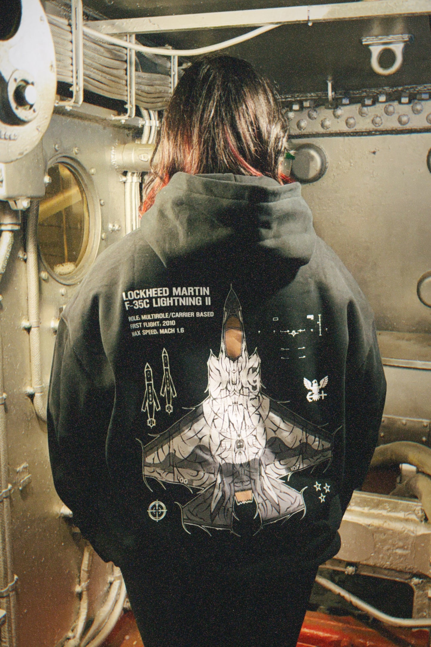 LIMITED - F-35C LIGHTNING II CHROMA HOODIE - OXIDE