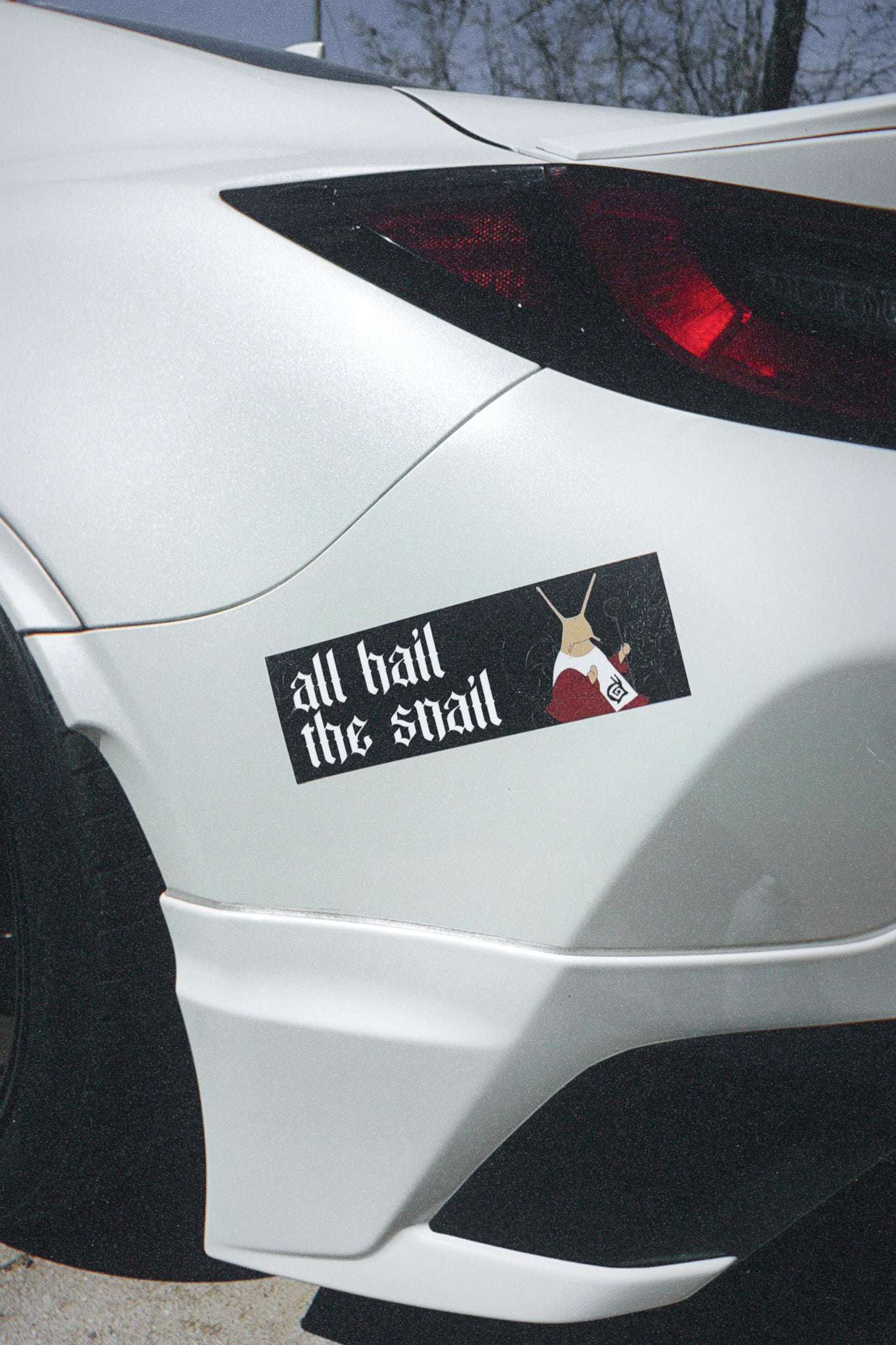 ALL HAIL THE SNAIL BUMPER STICKER