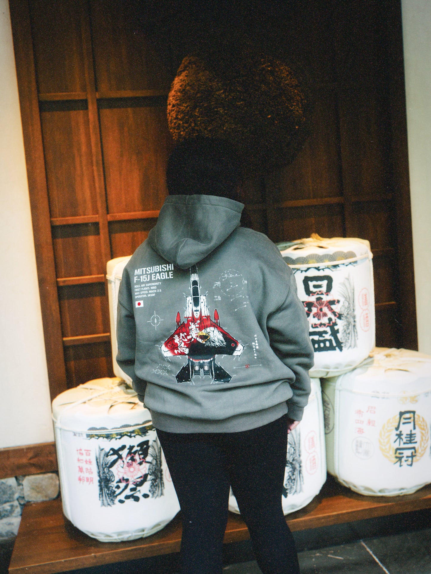 LIMITED - F-15J EAGLE HOODIE - ASH