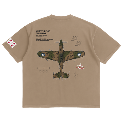 LIMITED - P-40 WARHAWK TAN SHIRT - HERITAGE CAMO