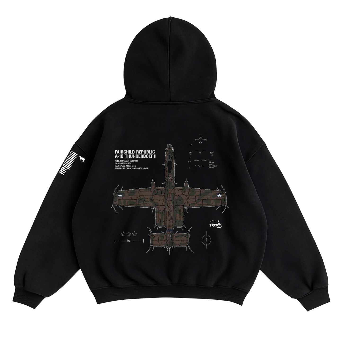 LIMITED - A-10 THUNDERBOLT II "WARTHOG" CHROMA HOODIE - HERITAGE CAMO