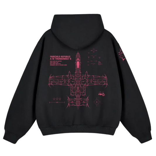 LIMITED VD 2026  - A-10 THUNDERBOLT II "WARTHOG" PINK HOODIE