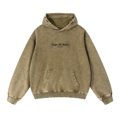 AC-130 ANGEL OF DEATH WASHED HOODIE - DESERT BROWN