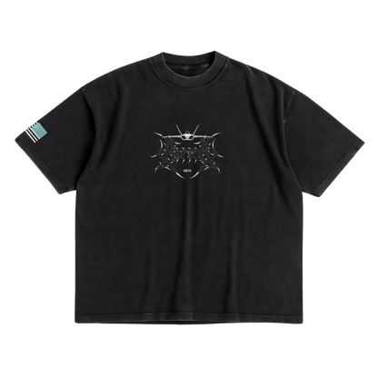 LIMITED - F-22 RAPTOR x WHITE MONSTER SHIRT - BLACK