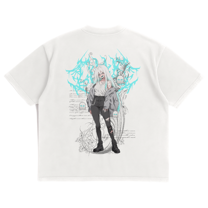 WHITE MONSTER WAIFU SHIRT - WHITE