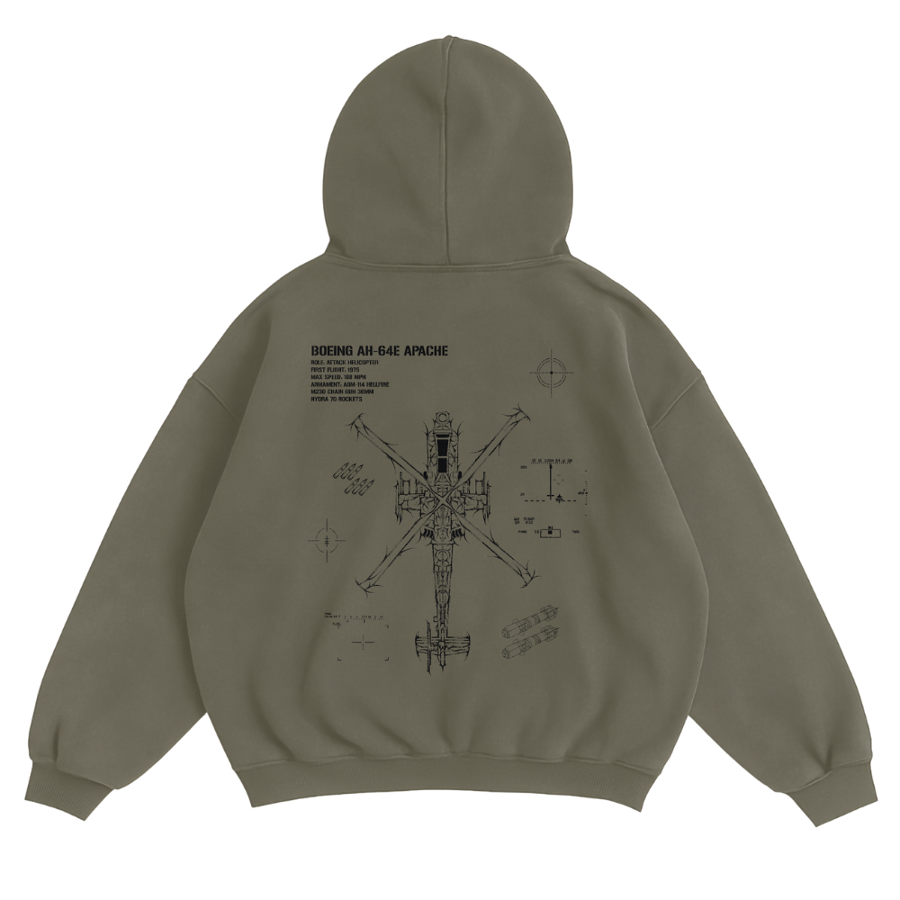 AH-64 APACHE HOODIE - MUD