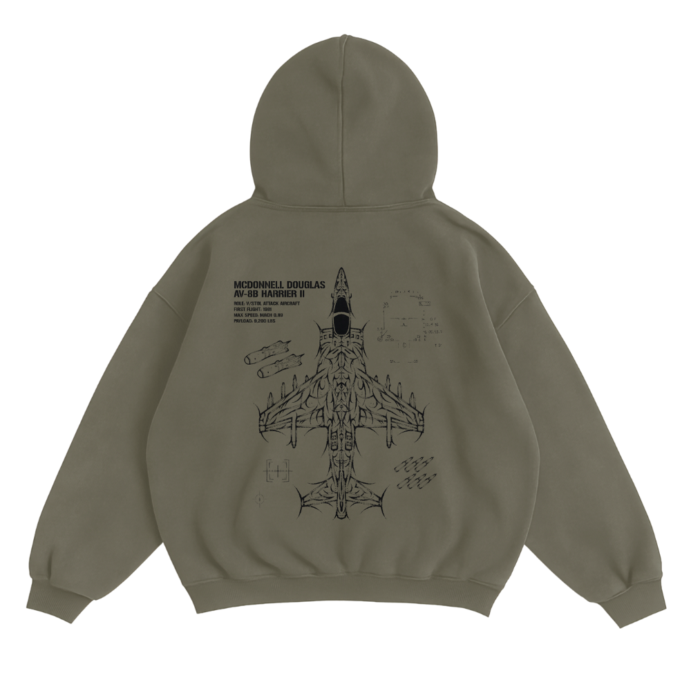 AV-8B HARRIER HOODIE - MUD