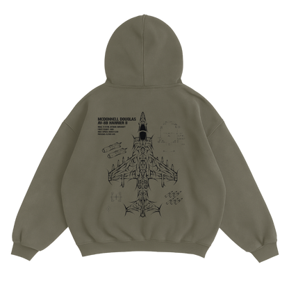 AV-8B HARRIER HOODIE - MUD