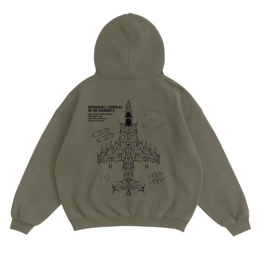 AV-8B HARRIER HOODIE - MUD