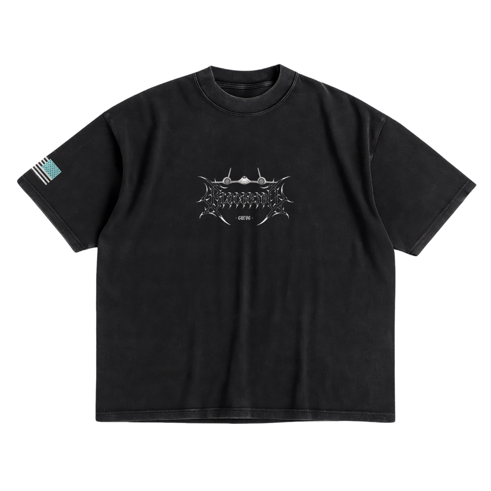 LIMITED - SR-71 BLACKBIRD  x WHITE MONSTER SHIRT - BLACK