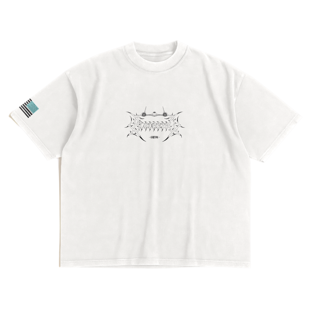 LIMITED - SR-71 BLACKBIRD x WHITE MONSTER SHIRT - WHITE