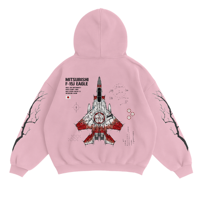 LIMITED - F-15J EAGLE HOODIE - CHERRY