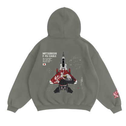 LIMITED - F-15J EAGLE HOODIE - ASH