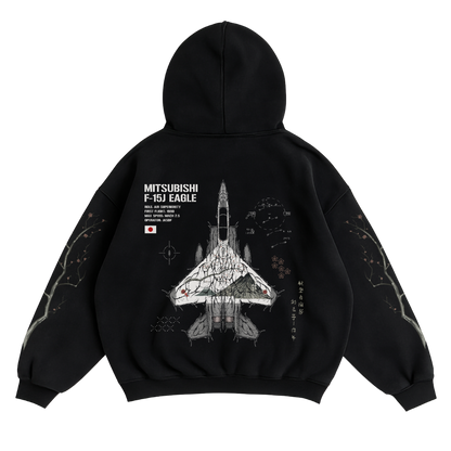 LIMITED - F-15J EAGLE FUJI HOODIE - BLACK