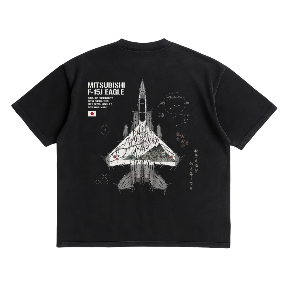 LIMITED - F-15J EAGLE FUJI SHIRT - BLACK