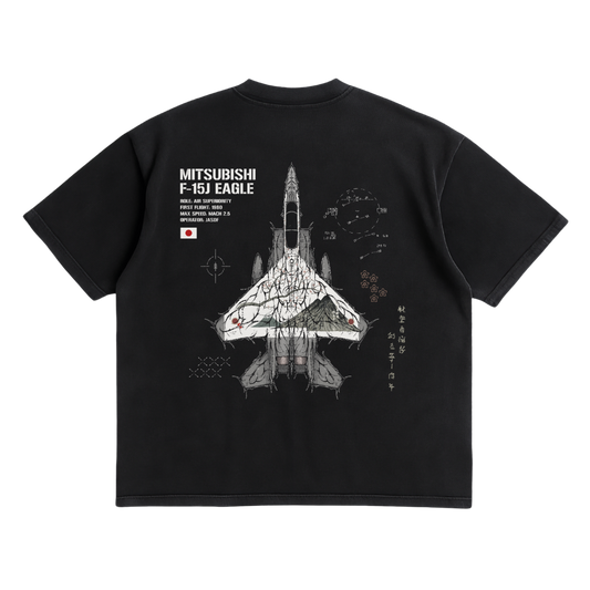 LIMITED - F-15J EAGLE FUJI SHIRT - BLACK