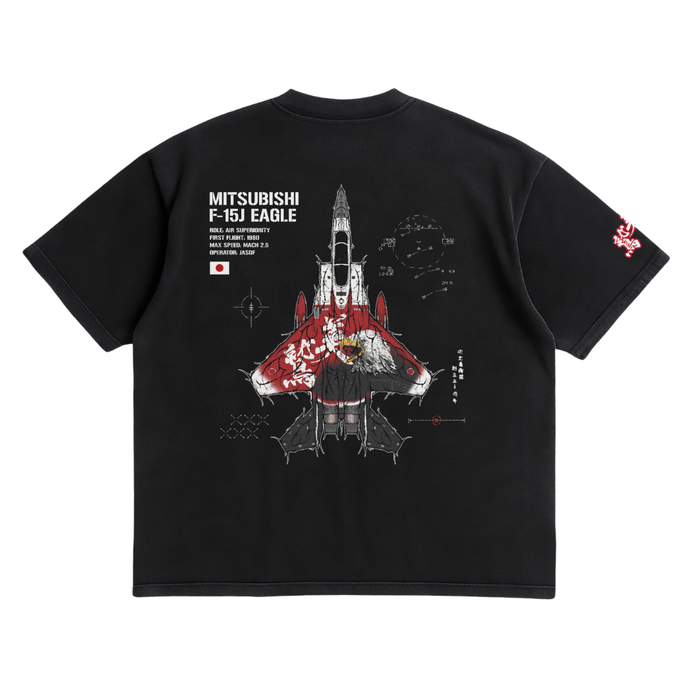 LIMITED - F-15J EAGLE HONOR SHIRT - BLACK