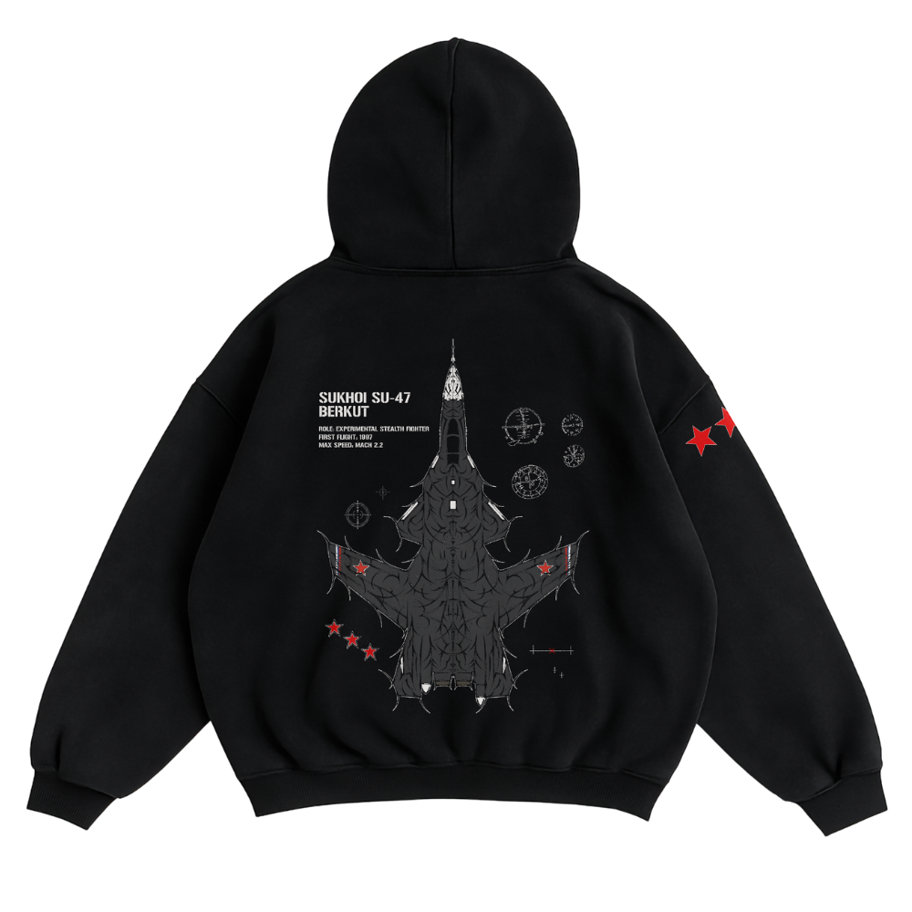 LIMITED - SU-47 BERKUT CHROMA HOODIE - WRAITH