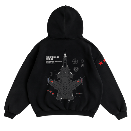 LIMITED - SU-47 BERKUT CHROMA HOODIE - WRAITH