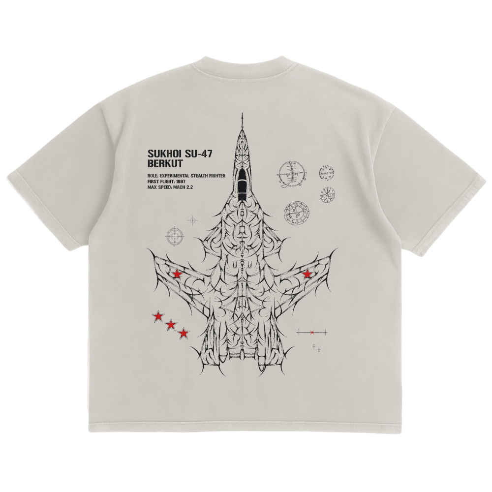 SU-47 BERKUT LUX TEE - CREAM