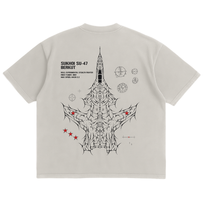 SU-47 BERKUT LUX TEE - CREAM