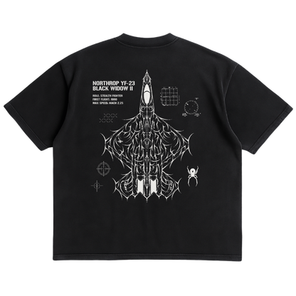 YF-23 BLACK WIDOW II CYBERSIGILISM SHIRT