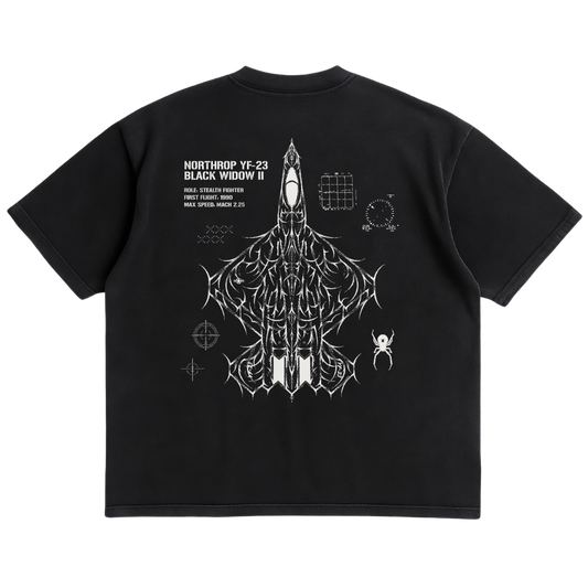 YF-23 BLACK WIDOW II CYBERSIGILISM SHIRT