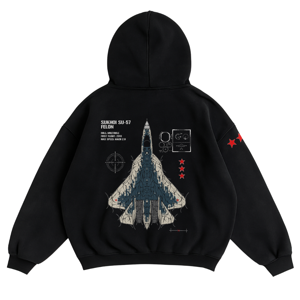 LIMITED - SU-57 FELON CHROMA HOODIE - STORM