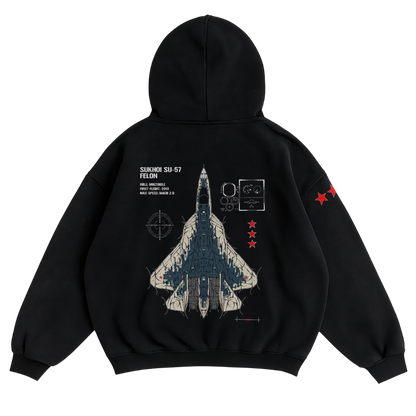 LIMITED - SU-57 FELON CHROMA HOODIE - STORM