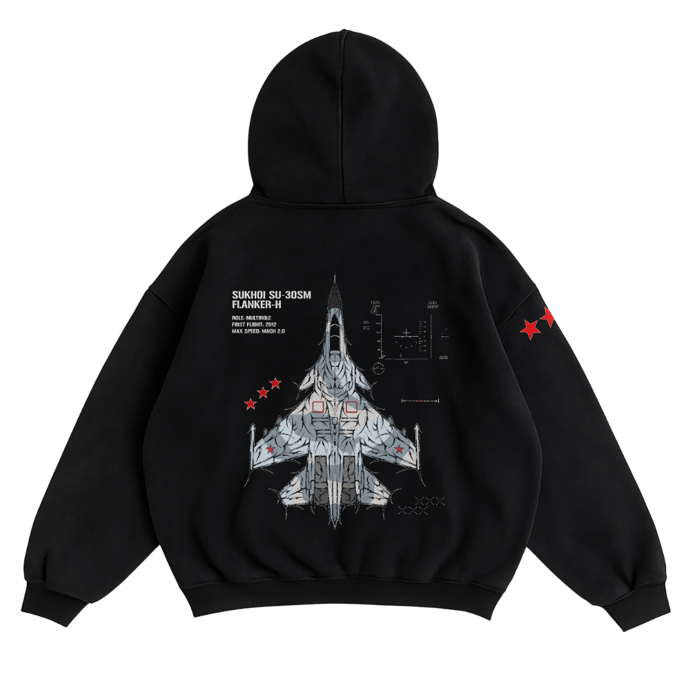 LIMITED - SU-30SM FLANKER-H CHROMA HOODIE - WAVE