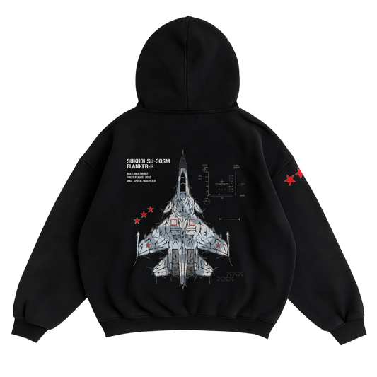 LIMITED - SU-30SM FLANKER-H CHROMA HOODIE - WAVE