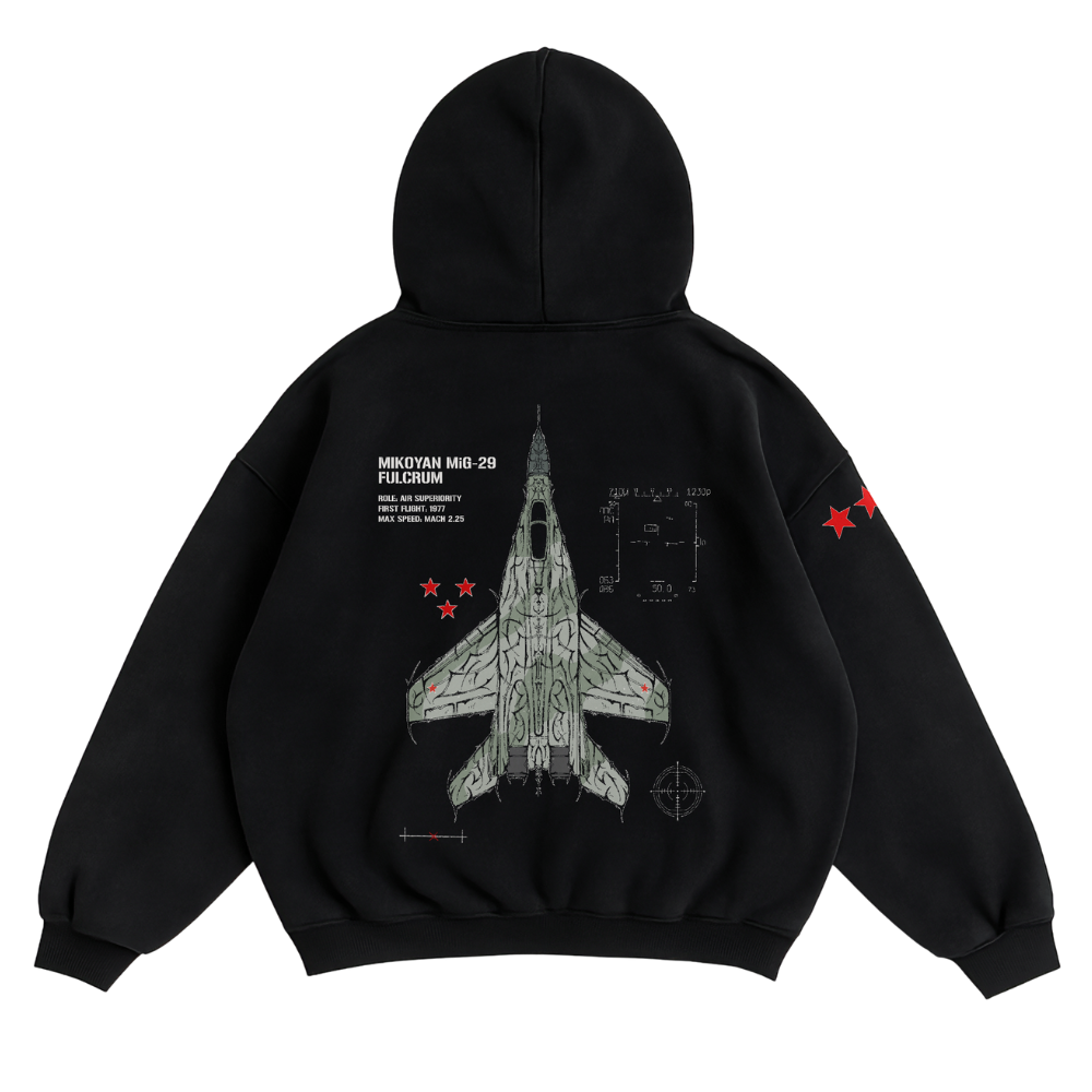LIMITED - MiG-29 FULCRUM CHROMA HOODIE - HUNTER