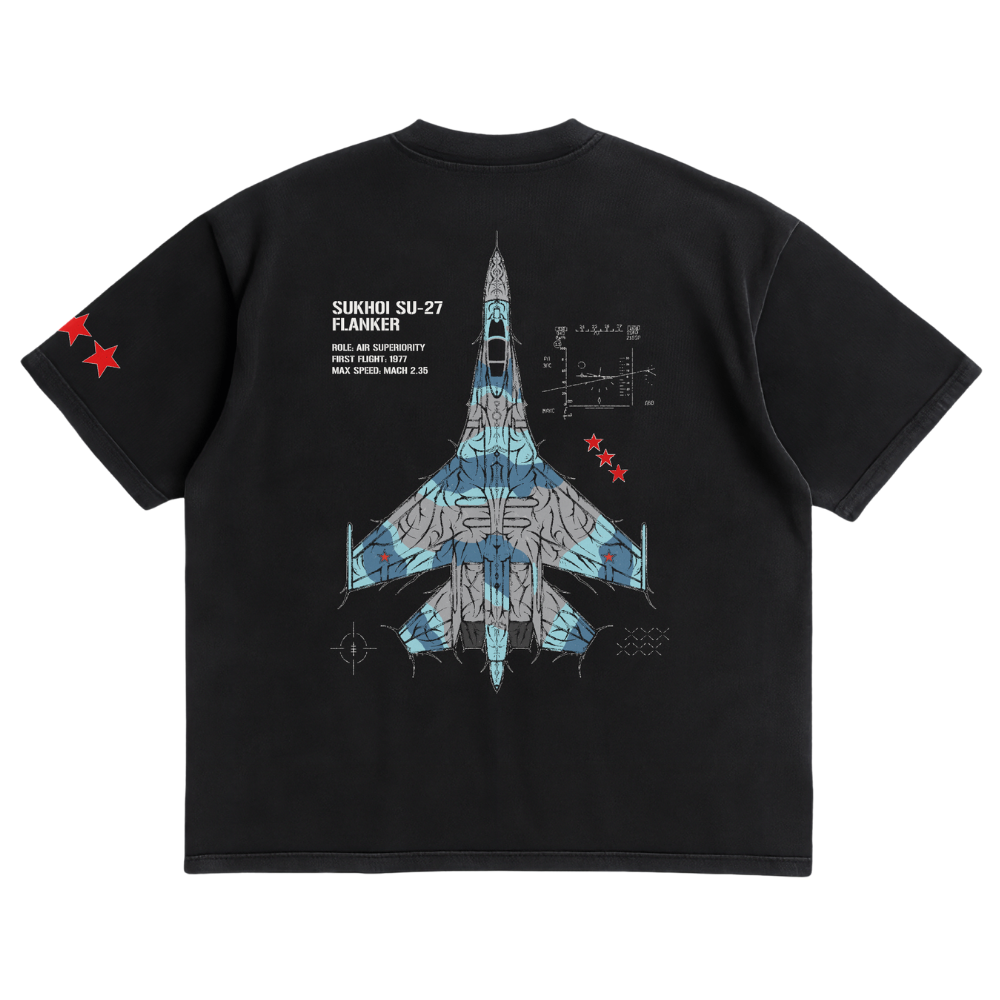 LIMITED - SU-27 FLANKER CHROMA SHIRT - SOVIET BLUE