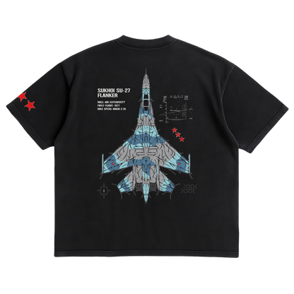LIMITED - SU-27 FLANKER CHROMA SHIRT - SOVIET BLUE