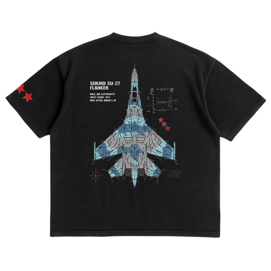 LIMITED - SU-27 FLANKER CHROMA SHIRT - SOVIET BLUE