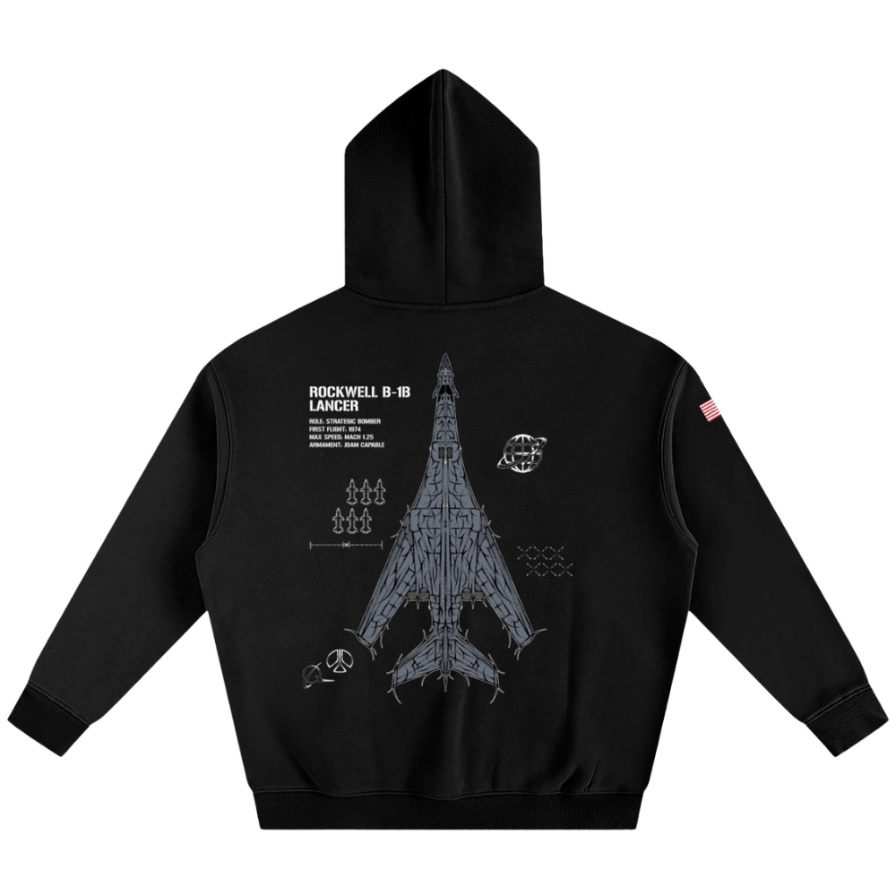 B-1B LANCER CHROMA HOODIE – STEEL