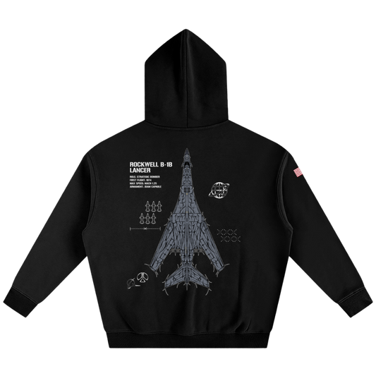 B-1B LANCER CHROMA HOODIE – STEEL