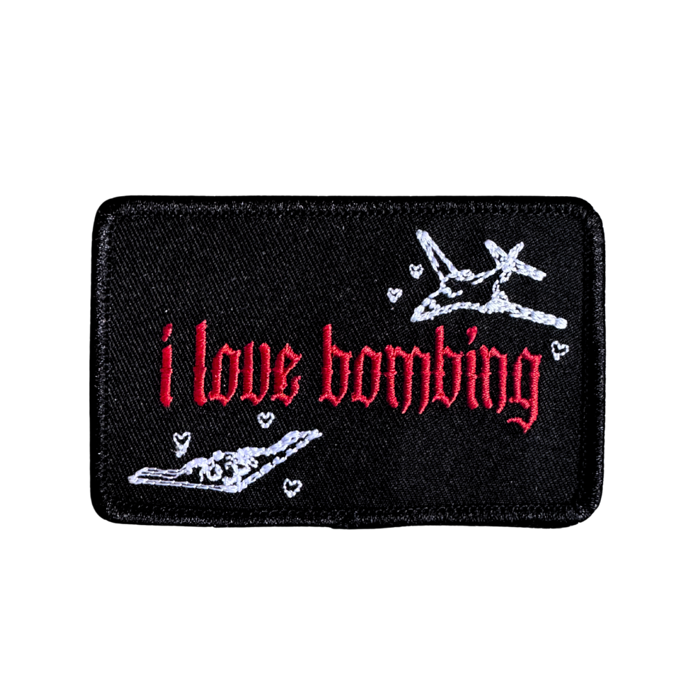 I LOVE BOMBING PATCH - RED