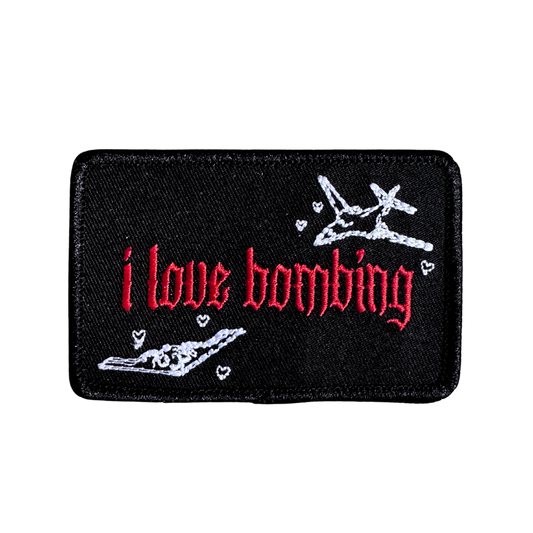 I LOVE BOMBING PATCH - RED