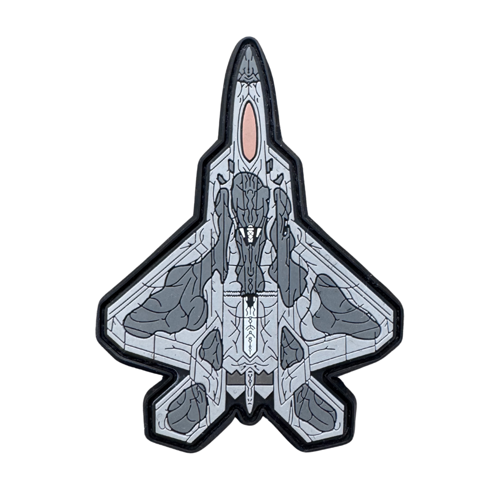 F-22 RAPTOR CHROMA PVC PATCH
