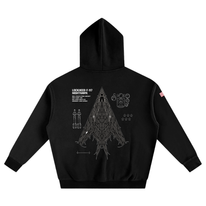 LIMITED - F-117 NIGHTHAWK CHROMA HOODIE - ONYX