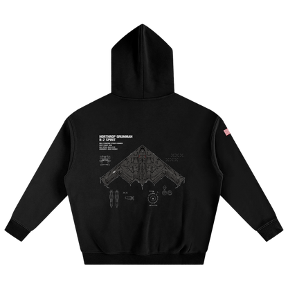LIMITED - B-2 SPIRIT CHROMA HOODIE - WRAITH